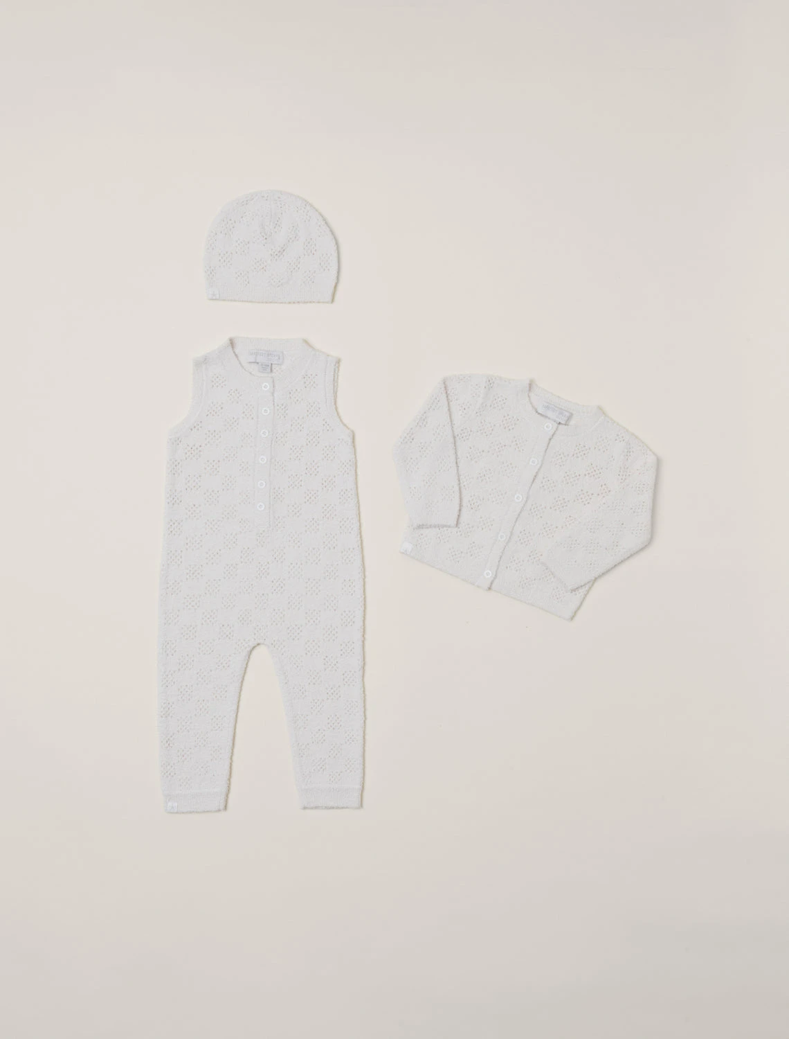CozyChic® Checkered Pointelle Baby Set 4 CozyChic® Checkered Pointelle Baby Set - Image 2
