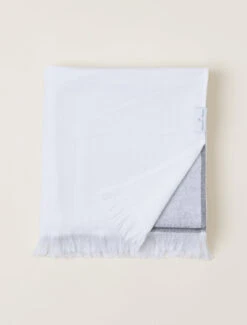 Bold Stripe Turkish Organic Cotton Beach Blanket 9 Bold Stripe Turkish Organic Cotton Beach Blanket -SAP Clothing Shop BDHBC21325 Carbon White W 3