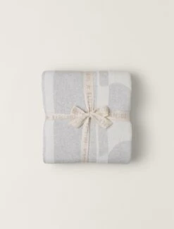 CozyChic® Cotton Sun Waves Throw -SAP Clothing Shop BDHNV22323 HeatherGreyCream 1 W