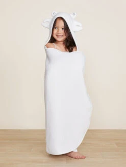 Toddler Hooded Towel And Washcloth Set -SAP Clothing Shop BDKBC21652 Sea Salt 2921