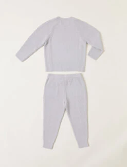 CozyChic Lite® Toddler Blocked Ribbed Set -SAP Clothing Shop BDKCL22194 Silver 2 W