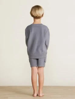 Malibu Collection® Toddler Brushed Fleece Cargo Short -SAP Clothing Shop BDKMC22527 BDKMC22528 coal 017