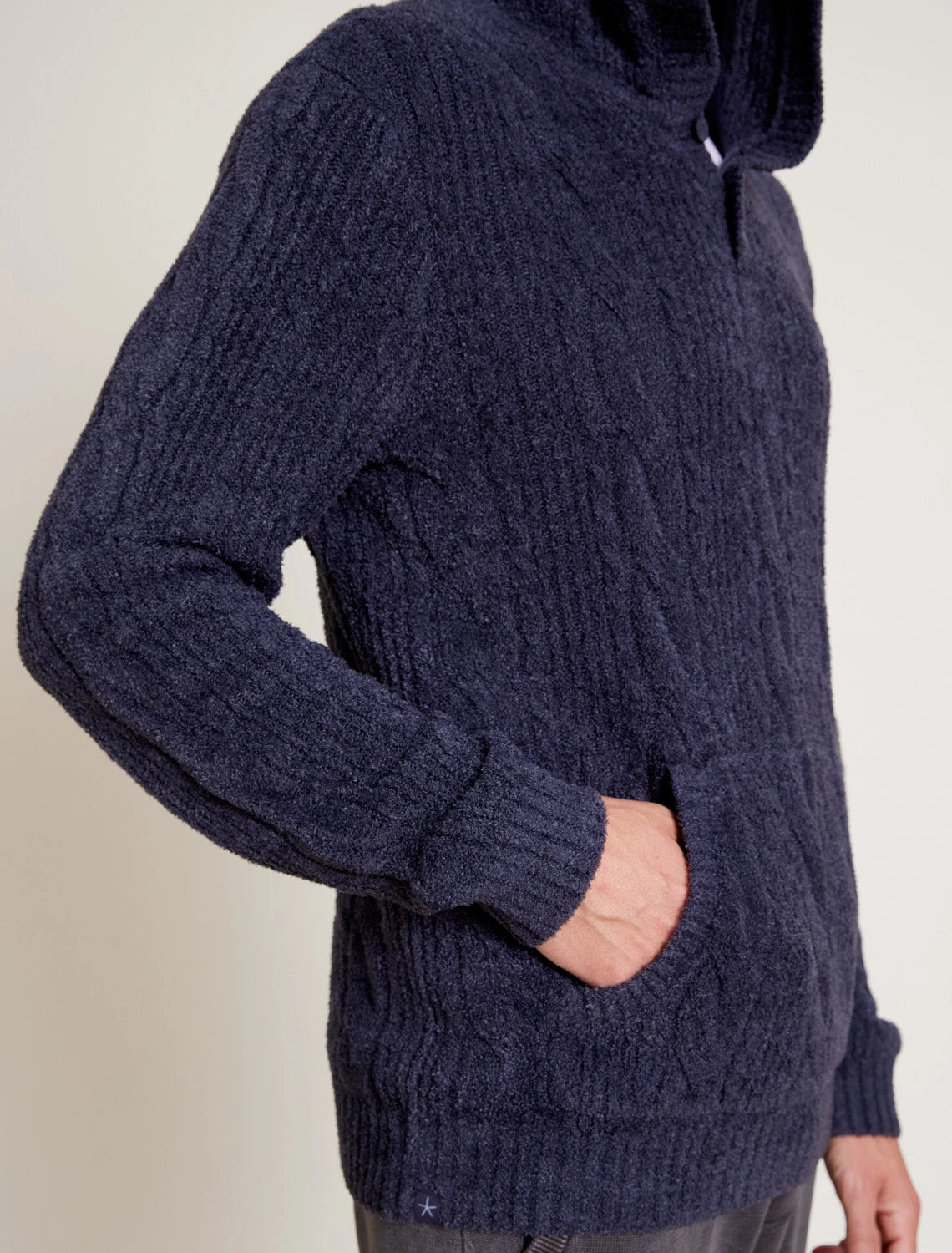 CozyChic Lite® Men’s Cable Hooded Henley 8 CozyChic Lite® Men’s Cable Hooded Henley - Image 6