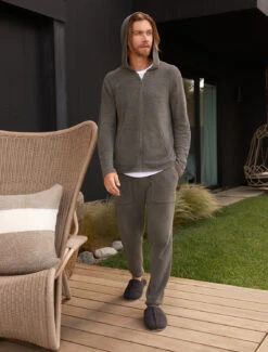 CozyChic Ultra Lite® Men’s Patch Pocket Jogger -SAP Clothing Shop BDMCU21372 OliveBranch 1307 V3