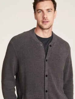 CozyChic Ultra Lite® Men's Bomber Jacket  -SAP Clothing Shop BDMCU21374 Carbon 1035copy