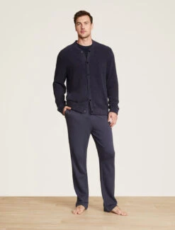 CozyChic Ultra Lite® Men's Bomber Jacket  -SAP Clothing Shop BDMCU21374 Indigo 0443copy