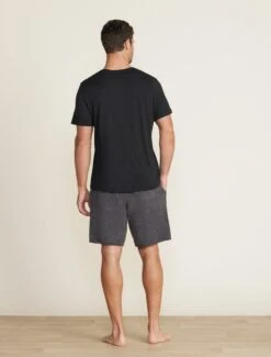 Malibu Collection® Men's Cotton Modal V-Neck Basic Tee -SAP Clothing Shop BDMMC22554 black 013
