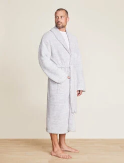 CozyChic® Heathered Adult Robe -SAP Clothing Shop BDUCC0609 HEOceanWhite 2432