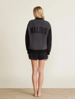 CozyChic® Malibu Varsity Jacket 12 CozyChic® Malibu Varsity Jacket -SAP Clothing Shop BDUCC22370 CARBONBLACK 0685