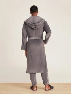 LuxeChic® Hooded Robe -SAP Clothing Shop BDULC21924 Carbon 2155
