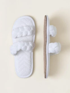 TowelTerry™ Braided Slipper -SAP Clothing Shop BDWBC21647 SeaSalt W 2