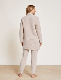 CozyChic® Honeycomb Shawl Cardigan -SAP Clothing Shop BDWCC21208 SandDollar 0424