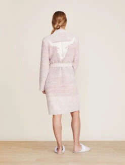 CozyChic® Longhorn Skull Robe -SAP Clothing Shop BDWCC2149 Cream Multi 2889