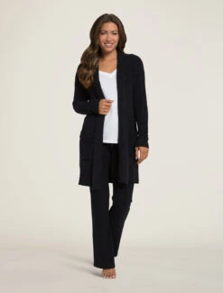 CozyChic Lite® Long Weekend Cardi -SAP Clothing Shop BDWCL1012PHR black 1 ef9e1ebf 68a6 40fb 8b1d 24a908f2f935