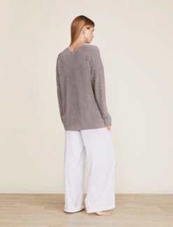 CozyChic Lite® Cable Button Cardigan -SAP Clothing Shop BDWCL21888 Beach Rock 1302