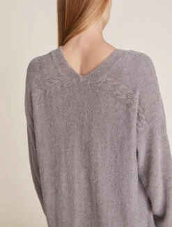 CozyChic Lite® Cable Button Cardigan -SAP Clothing Shop BDWCL21888 Beach Rock 1307