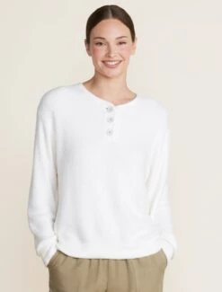 CozyChic Lite® Henley -SAP Clothing Shop BDWCL22238 pearl 875