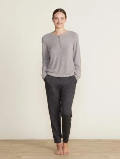 CozyChic Lite® Henley -SAP Clothing Shop BDWCL22238 pewter 1171