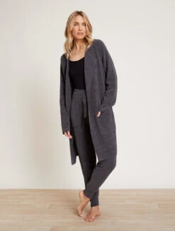 CozyChic Ultra Lite® Wide Collar Jacket -SAP Clothing Shop BDWCU21266 Carbon 1243