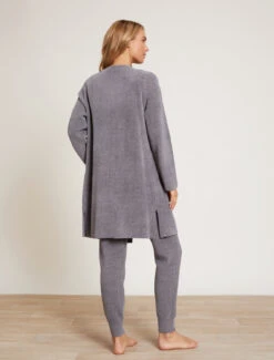 CozyChic Ultra Lite® Wide Collar Jacket -SAP Clothing Shop BDWCU21266 GlaicierGray 1318