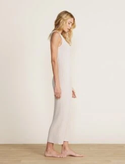 CozyChic Ultra Lite® Ribbed Square Neck Dress -SAP Clothing Shop BDWCU22122 bisque 082