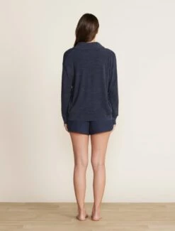 CozyChic Ultra Lite® Ribbed Shawl Pullover 10 CozyChic Ultra Lite® Ribbed Shawl Pullover -SAP Clothing Shop BDWCU22359 indigo 657