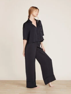 Washed Satin Cropped Dream Shirt 10 Washed Satin Cropped Dream Shirt -SAP Clothing Shop BDWES21922 Carbon 2030