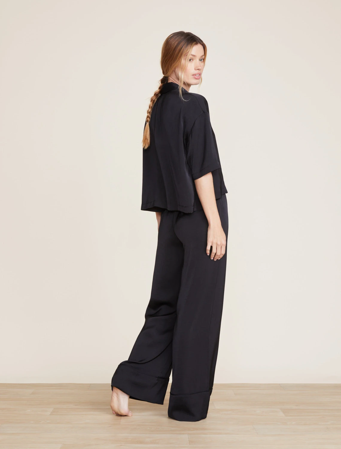 Washed Satin Cropped Dream Shirt 6 Washed Satin Cropped Dream Shirt - Image 4