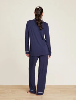 Luxe Milk Jersey® Piped Pajama Set -SAP Clothing Shop BDWLM0186 IndigoPearl 1976