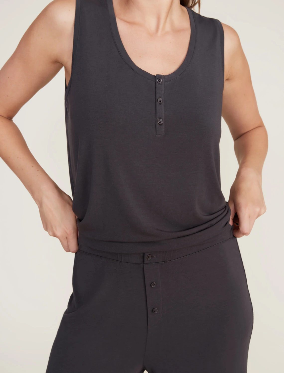 Luxe Milk Jersey® Women's Henley PJ Set 6 Luxe Milk Jersey® Women's Henley PJ Set - Image 4