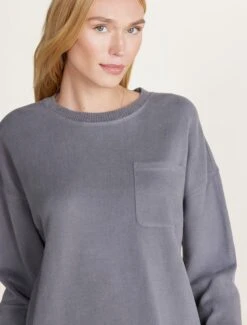 Malibu Collection® Brushed Fleece Sweater Mix Pullover -SAP Clothing Shop BDWMC22266 COAL BDWMC22269 1899