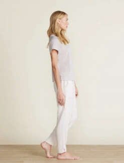 Malibu Collection® Linen Raglan Tee -SAP Clothing Shop BDWMC22298 SILVER 0352