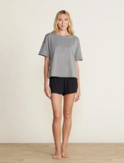 Malibu Collection® Organic Rock Dye Tee -SAP Clothing Shop BDWMC22372 fadedcharcoal 2190