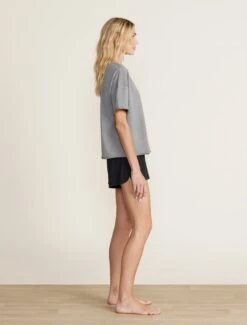 Malibu Collection® Organic Rock Dye Tee -SAP Clothing Shop BDWMC22372 fadedcharcoal 2194