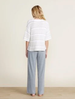 Boucle Striped Pullover -SAP Clothing Shop BDWNV22226 stonepearl 2916