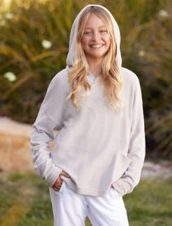 CozyChic Ultra Lite® Youth Button Hoodie -SAP Clothing Shop BD FW23 D4 BDYCU22191 T5836