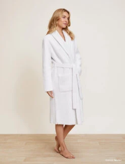CozyChic® Barbie™ Adult Robe -SAP Clothing Shop MTWCC21320 SeaSalt DustyRose 5897