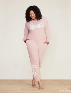CozyChic Ultra Lite® Women's Barbie™ Jogger 11 CozyChic Ultra Lite® Women's Barbie™ Jogger -SAP Clothing Shop MTWCU21708 DUSTY ROSE WHITE 2748