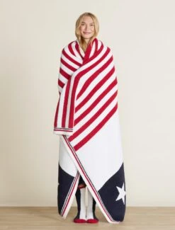 CozyChic® Team USA Stars And Stripes Throw -SAP Clothing Shop USHCC22367 AMERICANAMULTI 001