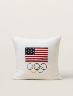 CozyChic® Team USA Flag Olympic Ring Pillow