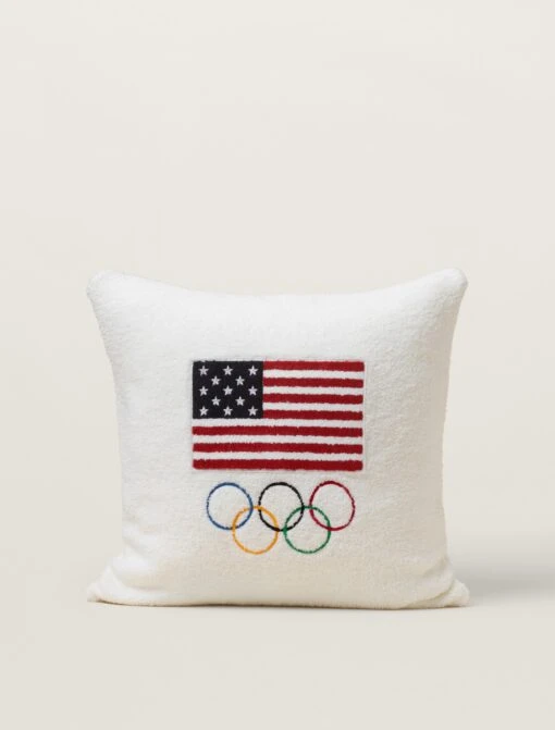 CozyChic® Team USA Flag Olympic Ring Pillow 3 CozyChic® Team USA Flag Olympic Ring Pillow -SAP Clothing Shop USHCC22446 PearlMulti 2 W